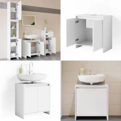 Meuble Sous-lavabo Emma Blanc -Domublis Soldes Magasin b0501a2b3c8d4e6bbcd2de3c3e122418