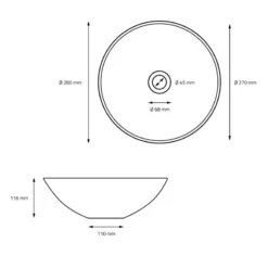 Lavabo Rond Ø 28x116 Cm Blanc -Domublis Soldes Magasin b3b3d0b044844637b68965e077120f58