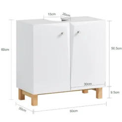 Meuble Sous Vasque BZR92-W -Domublis Soldes Magasin b47848e6cd004c298fa01afe96443f63