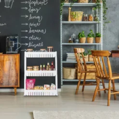 Étagère De Cuisine à Roulettes 3 Niveaux -Domublis Soldes Magasin b4a8c3a0ce5440ae8a697f66a524dd29