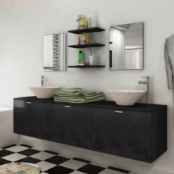 VIDAXL Mobilier De Salle De Bains Et Lavabo