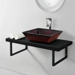 Plan De Toilette Noir Mat -Domublis Soldes Magasin b69ca8535849458396f3c7c40b38c92d