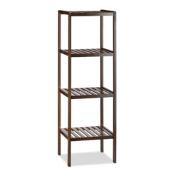 Etagère De Salle De Bain Bambou 4 étages -Domublis Soldes Magasin b6e9c82caa1341aaa8f36222ab2d8a21