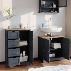 Meuble Bas Bianco Gris/chêne -Domublis Soldes Magasin b7db145cce4a4d5ebb7c18c3b375bb7e