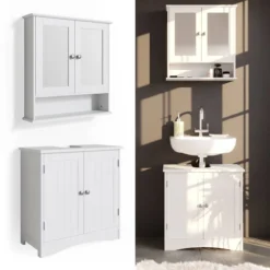 Salle De Bain Bianco Blanc (2 éléments) -Domublis Soldes Magasin b947223b35ed444d8a26e431041767b4