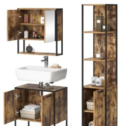 Salle De Bain Fyrk Vieux Bois (3 élém.) -Domublis Soldes Magasin bb4cced378c644199dad3b7f69082362