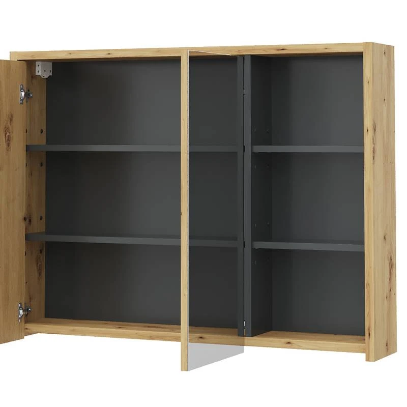 Armoire De Toilette Viola Artisan/gris 7 Armoire De Toilette Viola Artisan/gris – Image 5