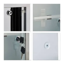 Armoire à Pharmacie Inox Porte Verre -Domublis Soldes Magasin bebfbe15e2314c7a9a6c925680af73c6