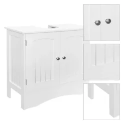 Meuble Sous-vasque 60x30x60cm Blanc 11 Meuble Sous-vasque 60x30x60cm Blanc -Domublis Soldes Magasin bf1d793c0e1d4d228322709a836c2ea3