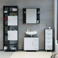 Chiffonnier Ilias Anthracite/blanc 10 Chiffonnier Ilias Anthracite/blanc -Domublis Soldes Magasin c0b8d98b3e4c47c3be22aafc6b021378