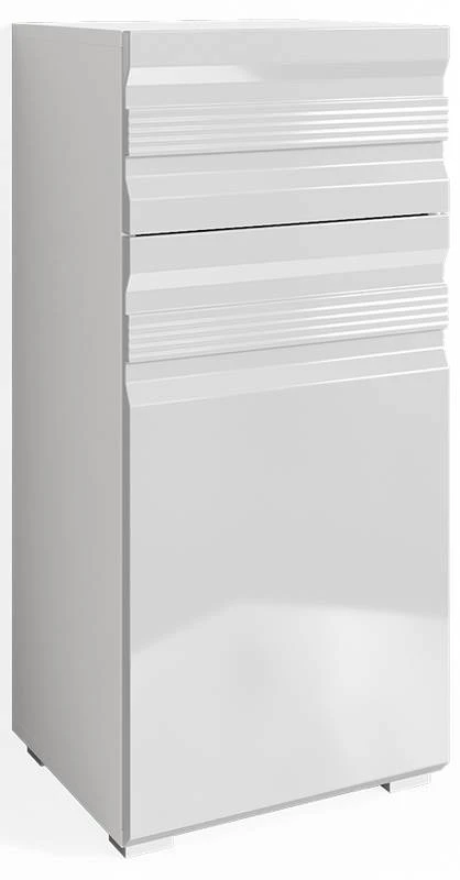 Chiffonnier Freddy Blanc Brillant 3 Chiffonnier Freddy Blanc Brillant