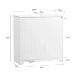 Meuble Sous Lavabo BZR108-W -Domublis Soldes Magasin c45eb1ec26404b88b0f8b6bffc84e95e
