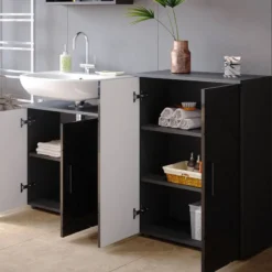 Armoire Irma Blanc Brillant -Domublis Soldes Magasin c472ae4804ba44feb55b6982f69701ba