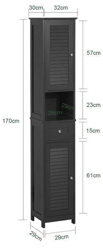 Meuble Colonne Salle De Bain FRG236-DG 11 Meuble Colonne Salle De Bain FRG236-DG – Image 9