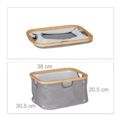 Panier à Linge En Bambou à 3 Corbeilles 21 Panier à Linge En Bambou à 3 Corbeilles -Domublis Soldes Magasin c8c862f463bb4ce581c0fc66b9fb46d3