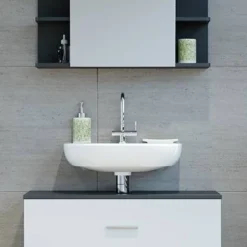 Salle De Bains Ilias Anthracite (2 él.)