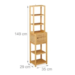 Étagère Salle De Bain Bambou à 7 étages -Domublis Soldes Magasin cb66ad788cbd4fd4bb27ea71e70d6056