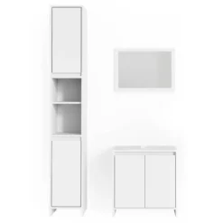 Salle De Bain Emma Blanc (3 élém.) -Domublis Soldes Magasin cfab63dd9130489e86d9e5e18f116599