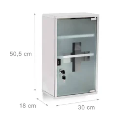 Armoire à Pharmacie EMERGENCY Acier Inox -Domublis Soldes Magasin d008e420230d4fbab9529e6802c48ac5