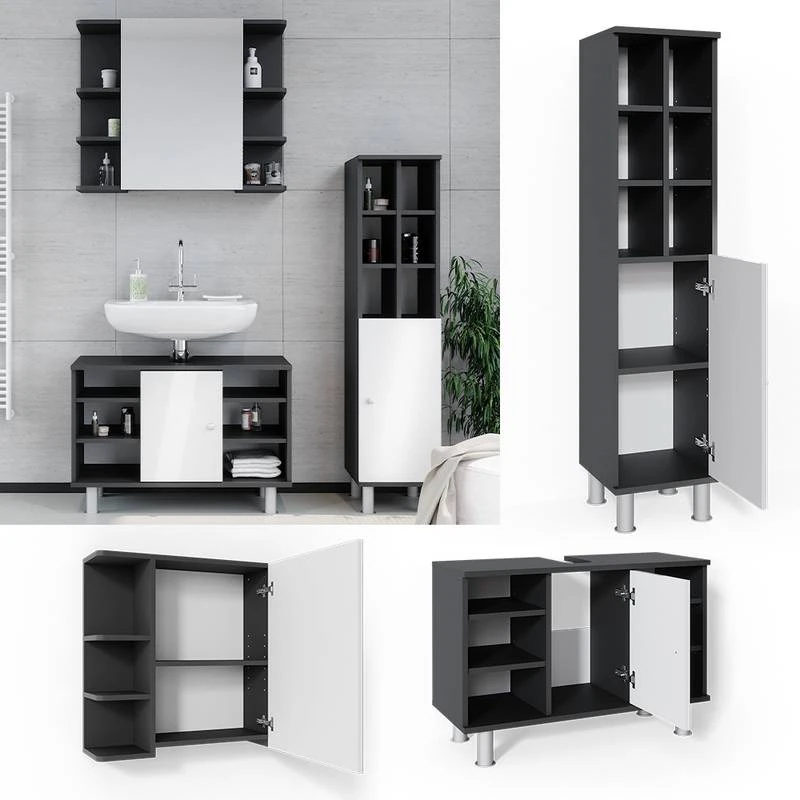 Salle De Bains Fynn Anthracite (3 élém.) 6 Salle De Bains Fynn Anthracite (3 élém.) – Image 4