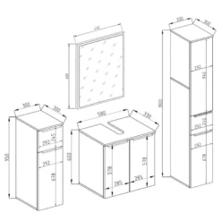 Salle De Bain Otis (4 éléments) -Domublis Soldes Magasin d0d1390270c540b895daf7146bffced2