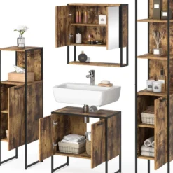 Salle De Bain Fyrk Vieux Bois (4 élém.) 14 Salle De Bain Fyrk Vieux Bois (4 élém.) -Domublis Soldes Magasin d1aa091c7a5a40e299efa60b45be1c7a