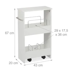Chariot De Niche Blanc -Domublis Soldes Magasin d1f0887d80d449e78ef9f3c127b31f4c
