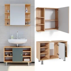 Salle De Bains Fynn (2 éléments) -Domublis Soldes Magasin d610bb59f85e461195bff5b27260c81f