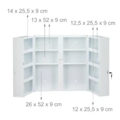 Armoire à Pharmacie XXL 2 Portes -Domublis Soldes Magasin da22fc3dbad54c28b6b947e9feb2c7f9