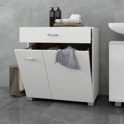 Armoire à Linge 75x785x45 Cm Blanc 9 Armoire à Linge 75x785x45 Cm Blanc -Domublis Soldes Magasin da5e8ac954b04c43b92d545ffc5cca69