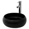 Lavabo Ø35x30cm Noir En Céramique -Domublis Soldes Magasin db07380cac1148dca0ebad1dd5c45610