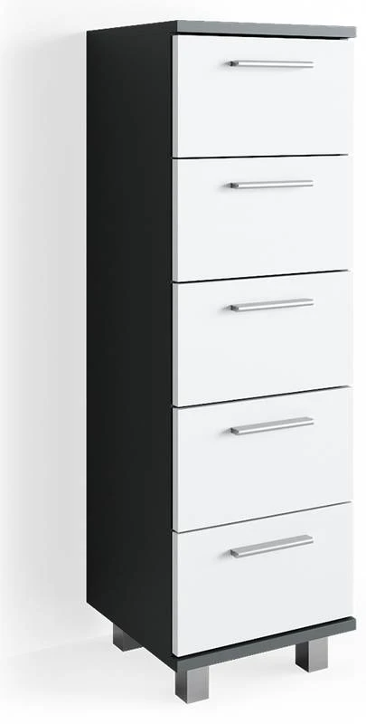 Chiffonnier Ilias Anthracite/blanc 3 Chiffonnier Ilias Anthracite/blanc
