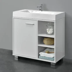 Meuble Sous Lavabo Narvik -Domublis Soldes Magasin dd152153513d411484baee213fe2a1ad