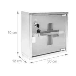 Armoire à Pharmacie EMERGENCY Inox Porte -Domublis Soldes Magasin dd61775a34044b27b1586d2c98e1bee5