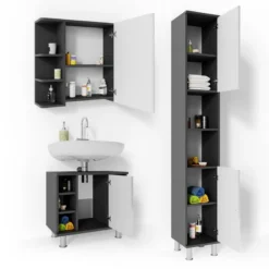 Set De Bain Fynn Lot De 3 -Domublis Soldes Magasin dd6c17e37b3e4756b4bf7106607d32ab