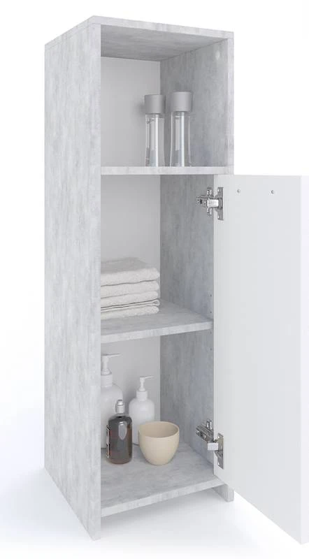 Chiffonnier Kiko Béton/blanc 7 Chiffonnier Kiko Béton/blanc – Image 5