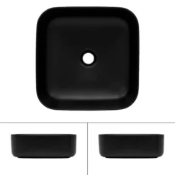 Vasque 395x395x14 Cm Noir -Domublis Soldes Magasin e14a9927a59f4ce39bff4d6326ce19c5