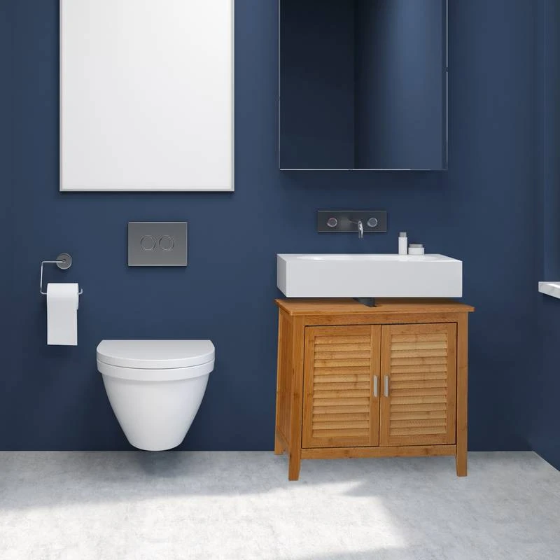 Meuble Dessous De Lavabo LAMELL Bambou 4 Meuble Dessous De Lavabo LAMELL Bambou – Image 2