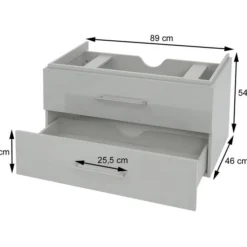 Premium Meuble Sous-lavabo HWC-D16 -Domublis Soldes Magasin e7c792c99fc64a57a8df31c0b70969e5