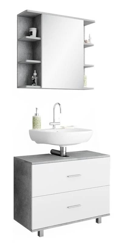 Salle De Bains Ilias Béton (2 éléments) 5 Salle De Bains Ilias Béton (2 éléments) – Image 3