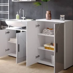 Armoire Irma Blanc Brillant -Domublis Soldes Magasin e9869d66aa534900a96fbc608f9b92af