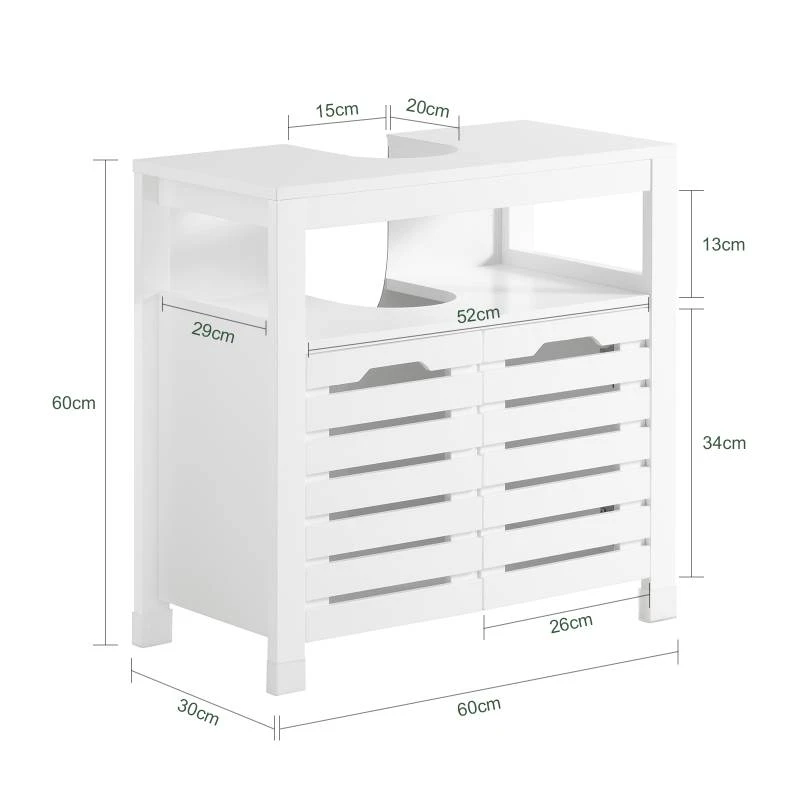 Meuble Sous-Lavabo BZR58-W 9 Meuble Sous-Lavabo BZR58-W – Image 7