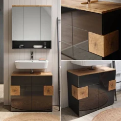 Salle De Bains Eden Anthracite (2 élém.) 14 Salle De Bains Eden Anthracite (2 élém.) -Domublis Soldes Magasin eb050702400e4f7489e6ad2c482ab04a