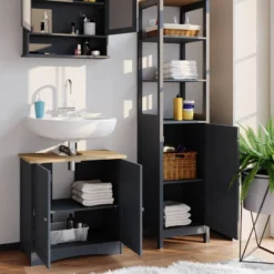 Colonne De Salle De Bain Bianco 40x160cm -Domublis Soldes Magasin eda2b7fb85964789a96bd9ac6439a16b