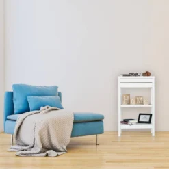 Étagère De Salle De Bains Bambou Blanc -Domublis Soldes Magasin edbbdad19c5745168b0dca6aaca88c39