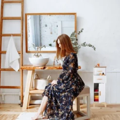 Étagère Salle De Bain Avec 2 Tiroirs -Domublis Soldes Magasin ee031b534d754d17ab356b20a2996193