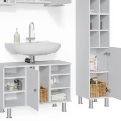 Salle De Bains Fynn Blanc (4 éléments) -Domublis Soldes Magasin f197abf3c4f8463f8fd222ead945963f