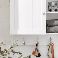 Armoire Haute Salle De Bain BZR103-W -Domublis Soldes Magasin f3c334ce313242538ebac93add79858f