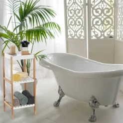 Étagère De Salle De Bain à 3 Rangements 10 Étagère De Salle De Bain à 3 Rangements -Domublis Soldes Magasin f515f3c1e045443e92f8264e4e233ad9