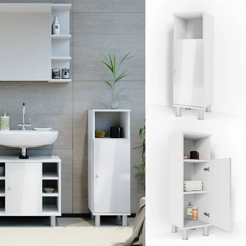 Chiffonnier Fynn Blanc Brillant 6 Chiffonnier Fynn Blanc Brillant – Image 4